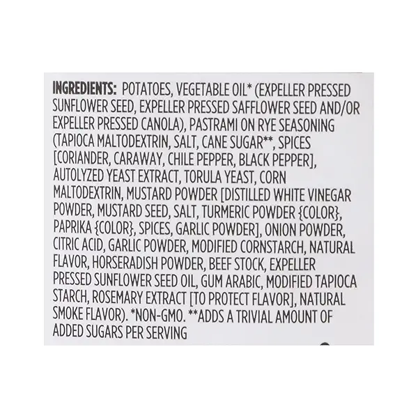 Limited Edition Sandwich Flavored Potato Chips, Pastrami on Rye, 10 oz