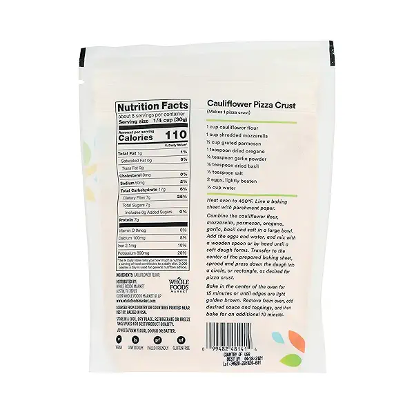 Cauliflower Flour, 8 oz at Whole Foods Market