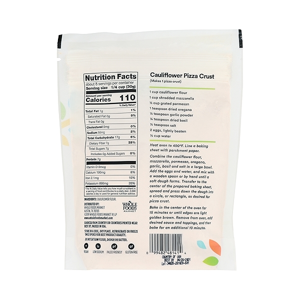 Cauliflower Flour, 8 oz at Whole Foods Market