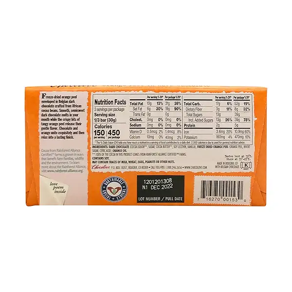 Orange Peel In Dark Chocolate, 3.2 oz 2