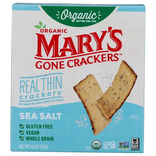 Organic Sea Salt Real Thin Crackers, 4 OZ 1