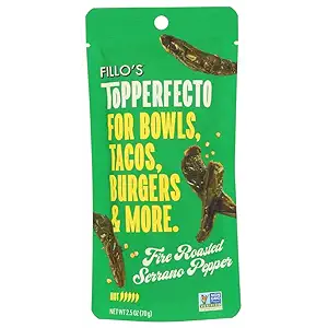 Topperfecto Fire Roasted Serrano Pepper, 2.5 OZ