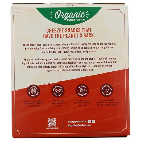 Organic Smoked Gouda Cheezee Crackers, 4 OZ 2