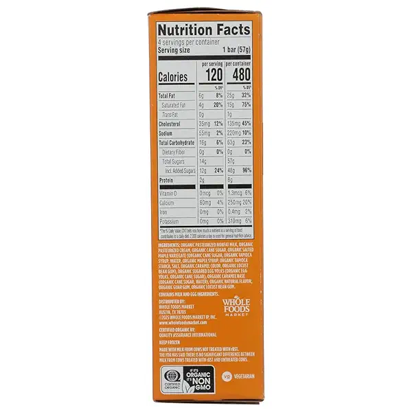 Organic Maple Cream Ice Cream Bar, 10 OZ 4