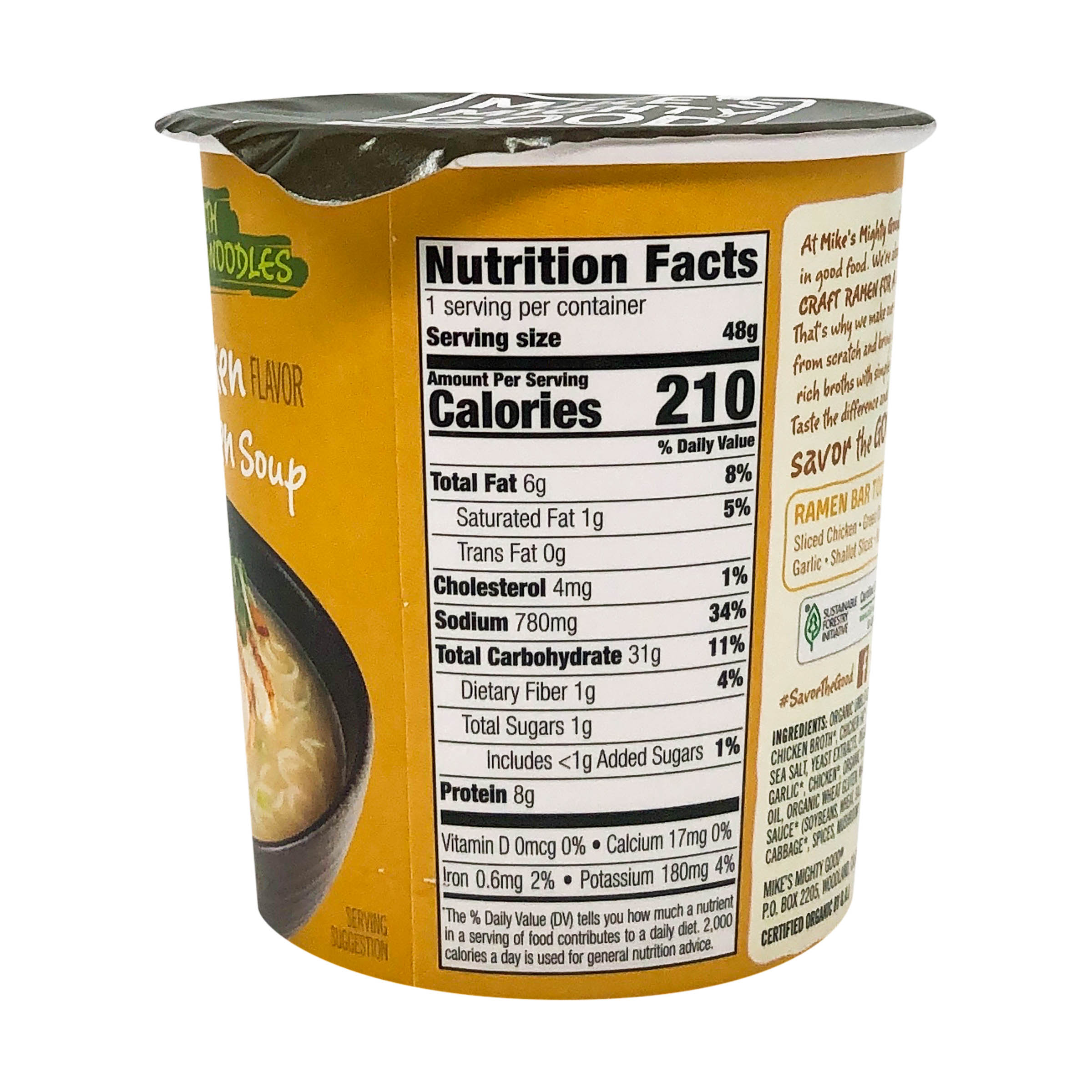 Organic Chicken Ramen Cup, 1 each at Whole Foods Market