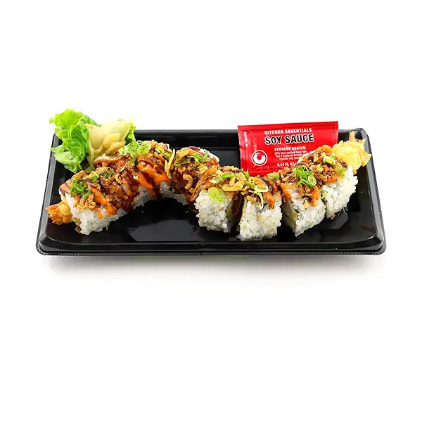 SPICY SHRIMP TEMPURA CRUNCH ROLL at Whole Foods Market