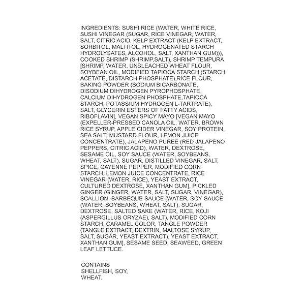 12PC SHRIMP TEMPURA KABUKI ROLL at Whole Foods Market