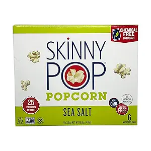 Sea Salt Microwave Popcorn, 2.8 oz