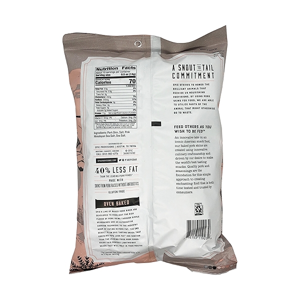 Himalayan Sea Salt Pork Rinds, 5 oz at Whole Foods Market