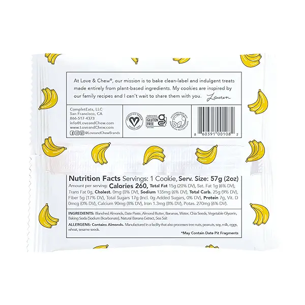 Banana Bread Superfood Cookie, 2 OZ 4