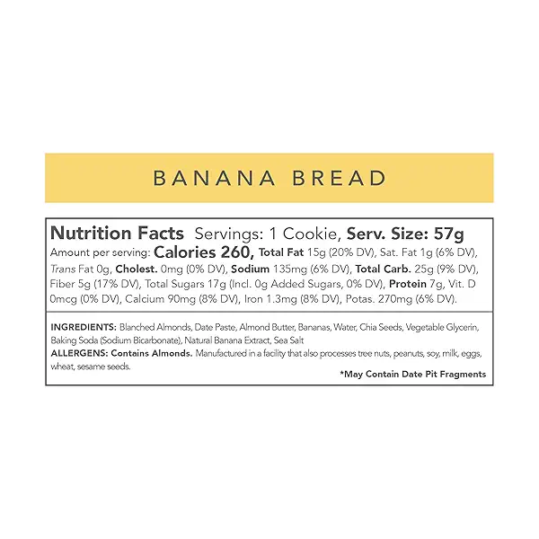 Banana Bread Superfood Cookie, 2 OZ 3