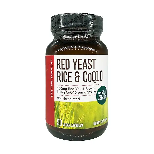Red Yeast Rice With Coq10, 90 vegan capsules at Whole Foods Market
