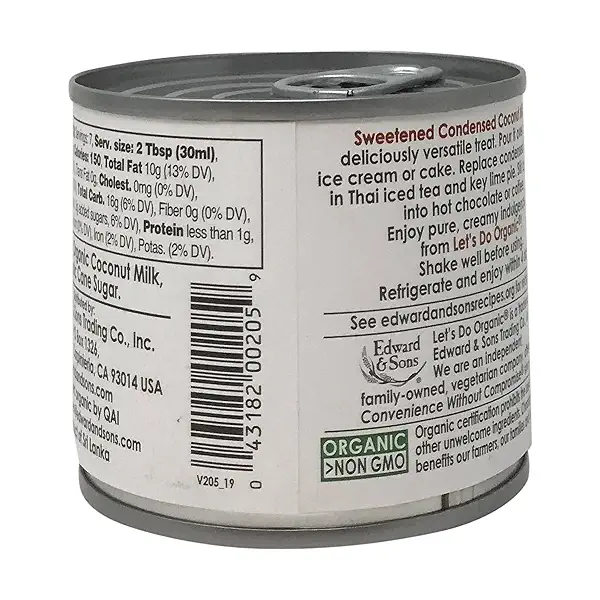 Organic Sweetened Condensed Coconut Milk, 7.4 oz 5