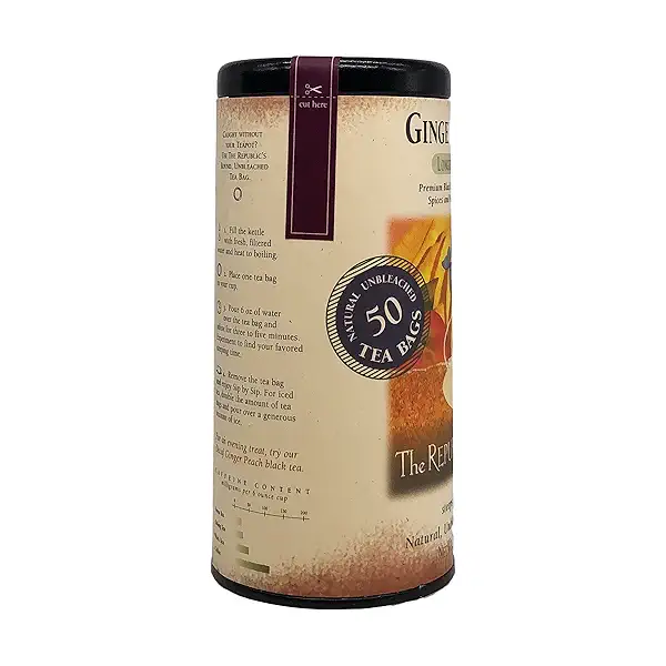 Ginger Peach Longevity Tea, 2.8 oz 7