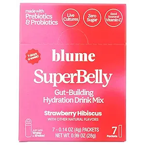 Strawberry Hibiscus SuperBelly Powder 7ct, 0.14 OZ