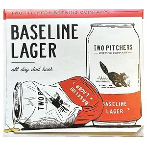 All Day Dad Beer Baseline Lager 6pk Cans, 12 FZ