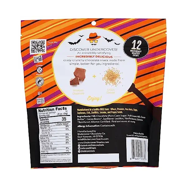Halloween Milk Chocolate Quinoa Crisps, 3 OZ 2