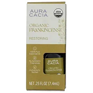 Organic Frankincense Essential Oil, 0.25 FZ