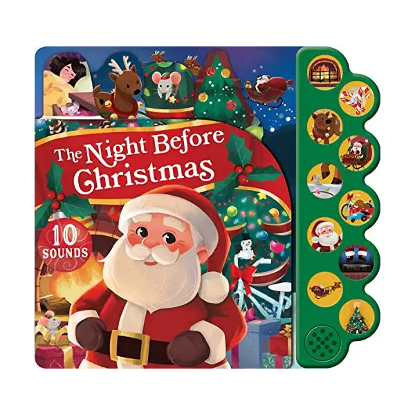 Night Before Christmas 10 Button Sound, 1 EA 1