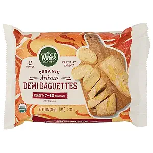 Organic Take & Bake Demi Baguettes 2pk, 10 OZ