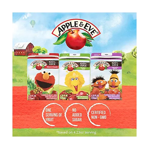 Big Bird's Apple Juice 8 Pack, 4.23 FZ 2