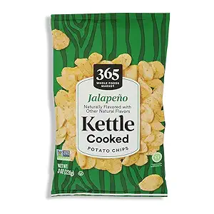Jalapeno Kettle Potato Chips, 8 OZ