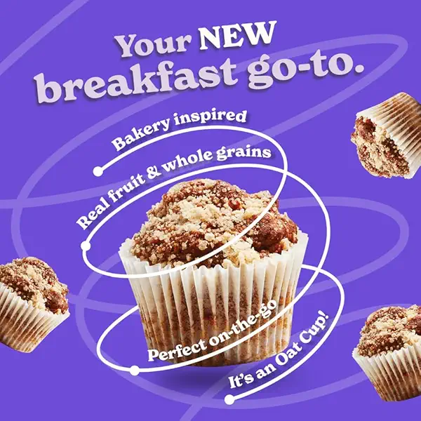 Organic Berry Vanilla Oat Cups 5ct, 1.23 OZ 3