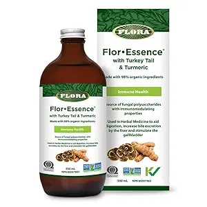 Organic Flor-Essence With Turkey Tail & Turmeric, 500 ML