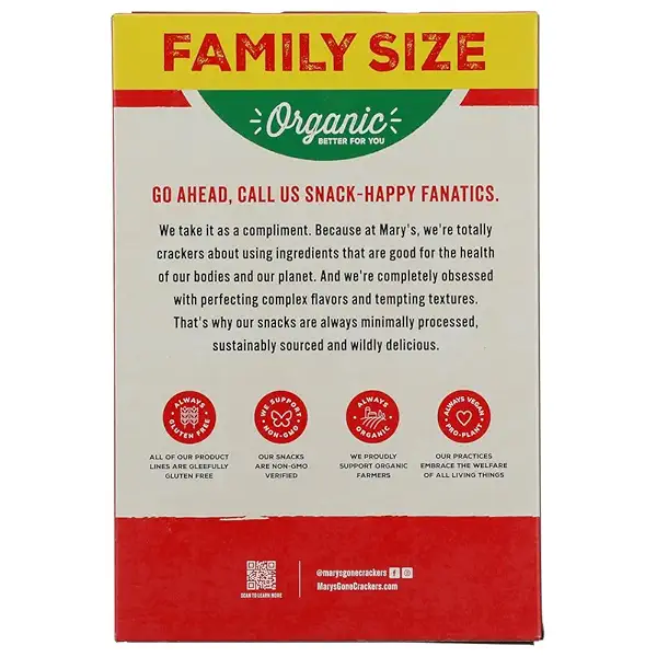Organic Original Family Size Crackers, 7 OZ 2