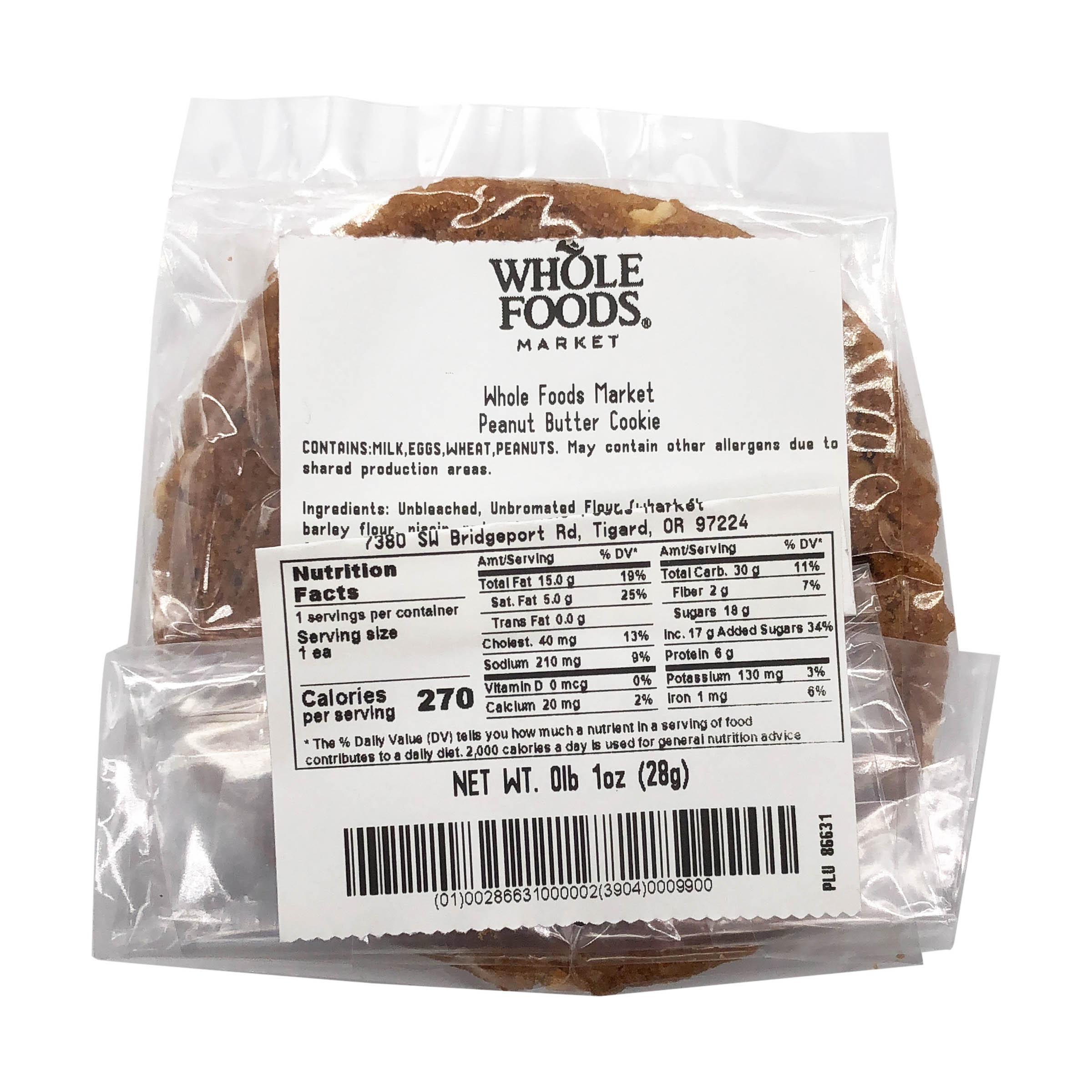 Peanut Butter Cookie, 1 each at Whole Foods Market