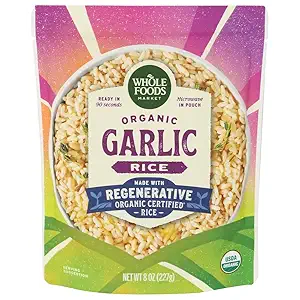 Organic 90 Second Garlic Rice, 8 OZ