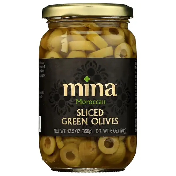 Moroccan Green Sliced Olives, 13 OZ 1