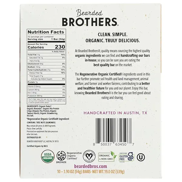 Organic Astounding Almond Butter Jelly Bar 10 Count, 1.9 OZ 6