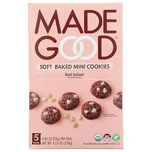 Organic Soft Mini Red Velvet Cookies, 0.85 OZ