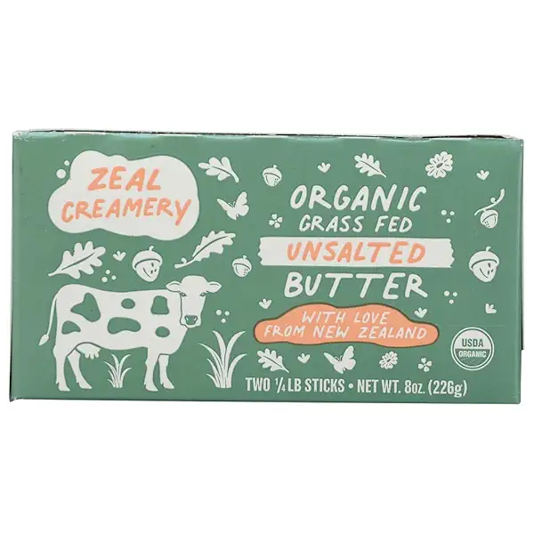 Organic Grass Fed Unsalted Butter 2