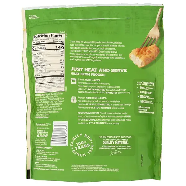 Organic Simply Smart Lightly Breaded Chicken Strips, 16 OZ 2