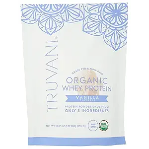 Organic Vanilla Whey Protein, 18.9 OZ