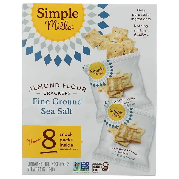 Fine Ground Sea Salt Crackers Snack Pack 8ct, 0.8 OZ 1