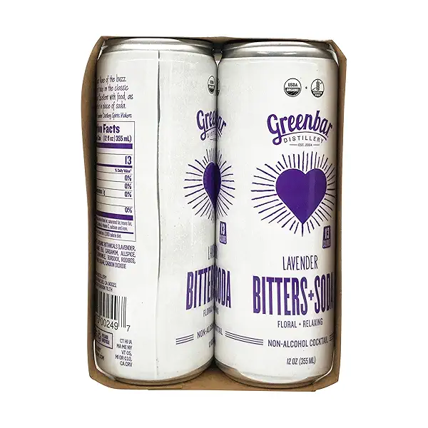 Lavender Bitters + Soda 4pk, 12 oz 4