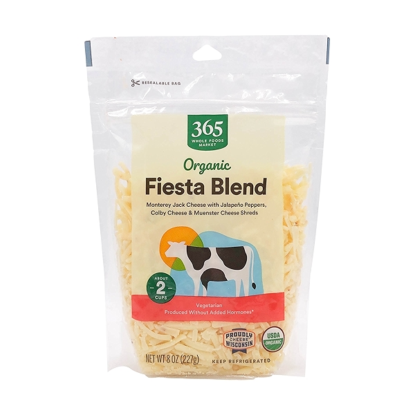 Organic Fiesta Blend Cheese Shreds, 8 oz at Whole Foods Market
