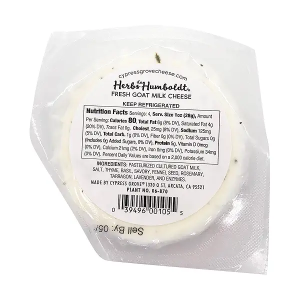 Herbs De Humboldt Chevre, 4 oz 2