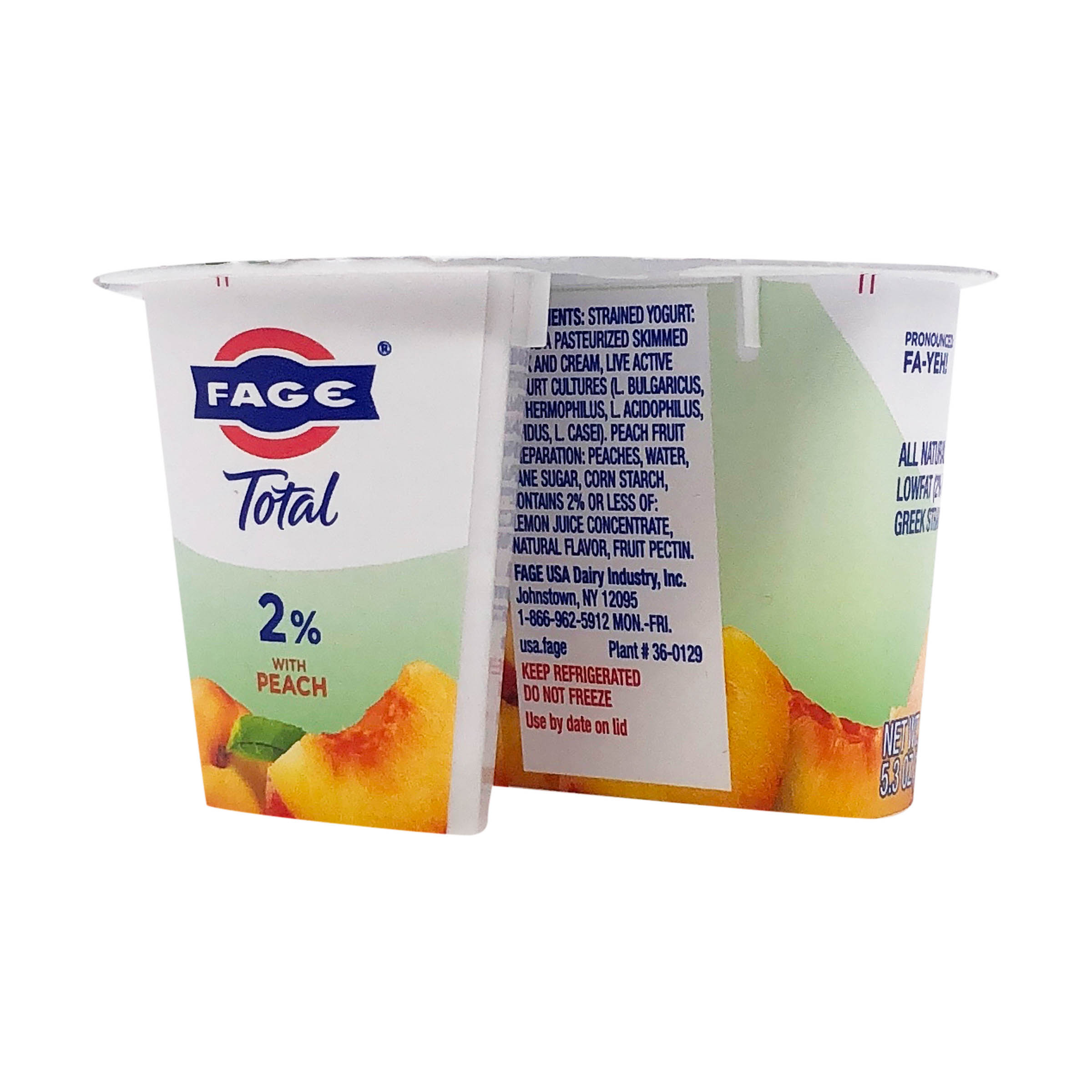 Total 2% Peach Greek Yogurt, 5.3 oz at Whole Foods Market
