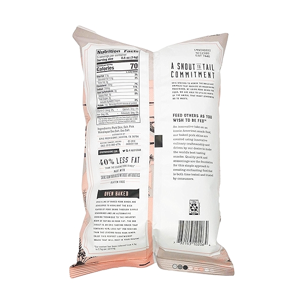 Oven Baked Himalayan Sea Salt Pork Rinds, 2.5 oz at Whole ...