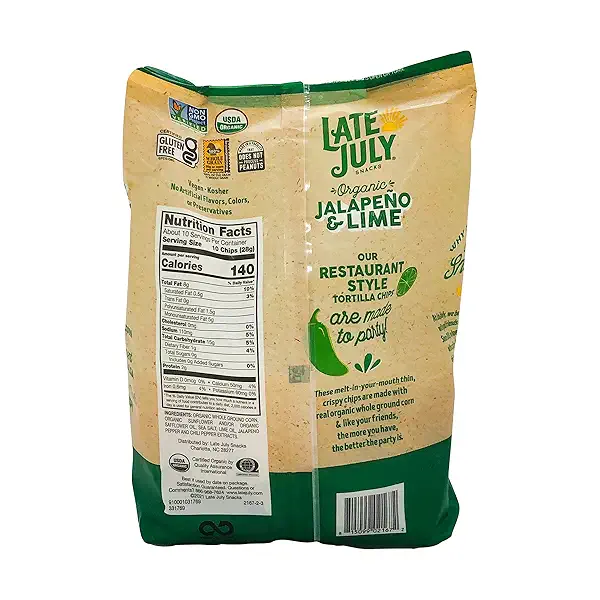 Restaurant Style Jalapeno & Lime Tortilla Chips, 10.1 oz 3