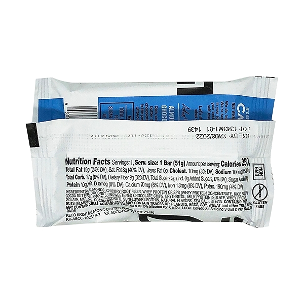 Almond Butter Chocolate Chip Protein Bar, 1 each at Whole ...