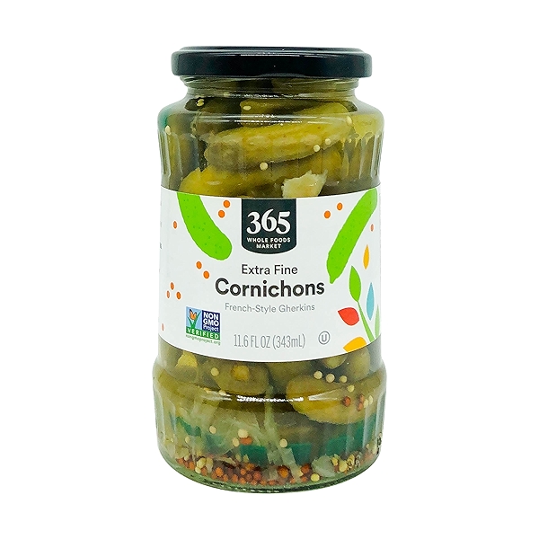 ShelfStable Cornichons (French Style Gherkins), Extra Fine, 11.6 fl oz