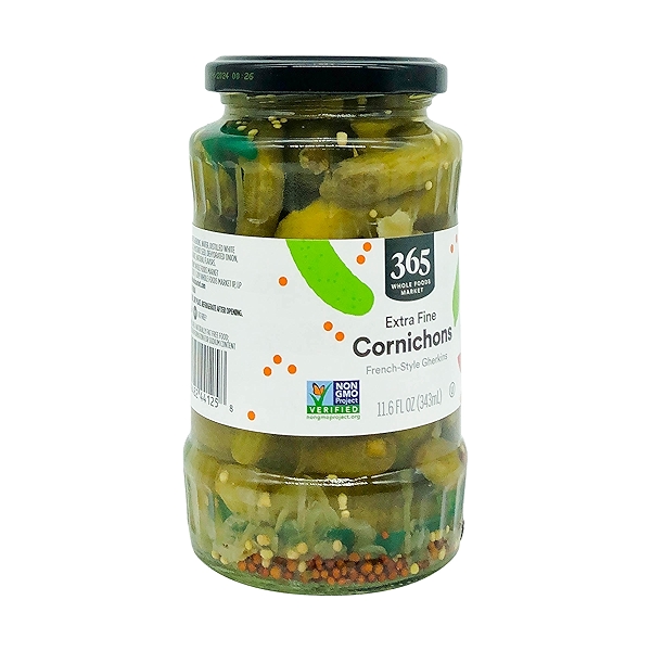 ShelfStable Cornichons (French Style Gherkins), Extra Fine, 11.6 fl oz