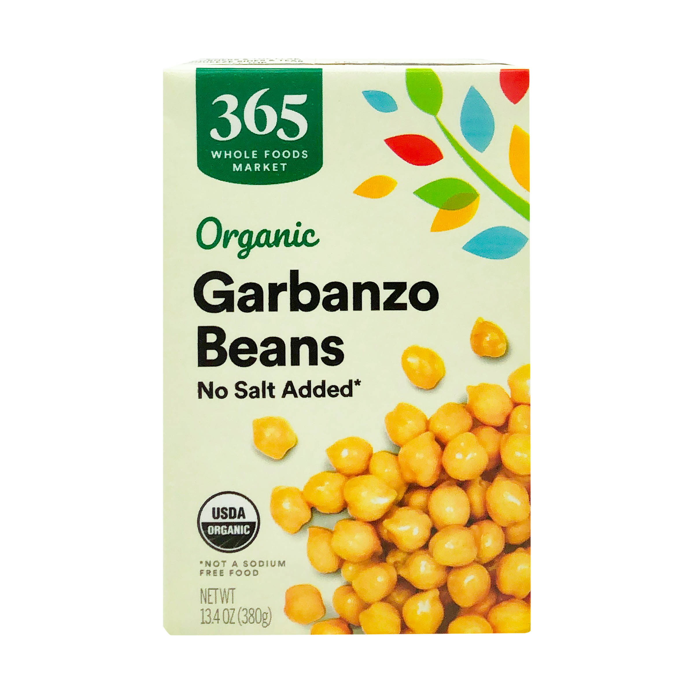 Organic Shelf-Stable Beans, Garbanzo - No Salt Added, 13.4 ...