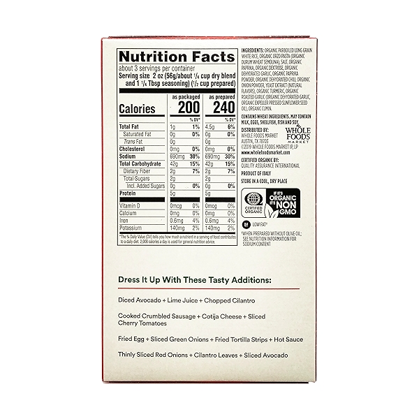 Organic Rice Pilaf, Spanish, 6.1 oz at Whole Foods Market