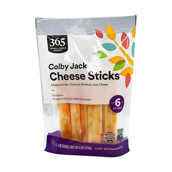 Colby Jack Cheese Sticks 6ct, 1 oz sticks at Whole Foods Market